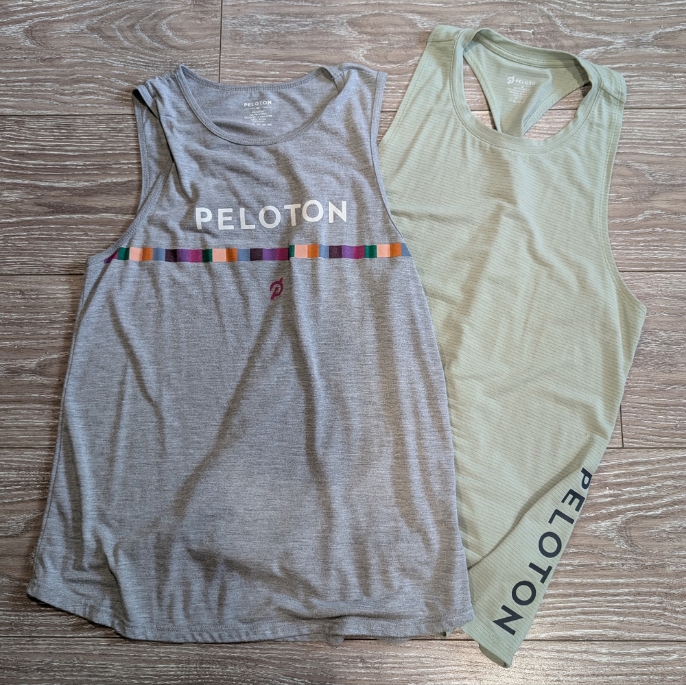 Peloton Activewear Bundle | Set of 2 Graphic Tank Tops Size Medium